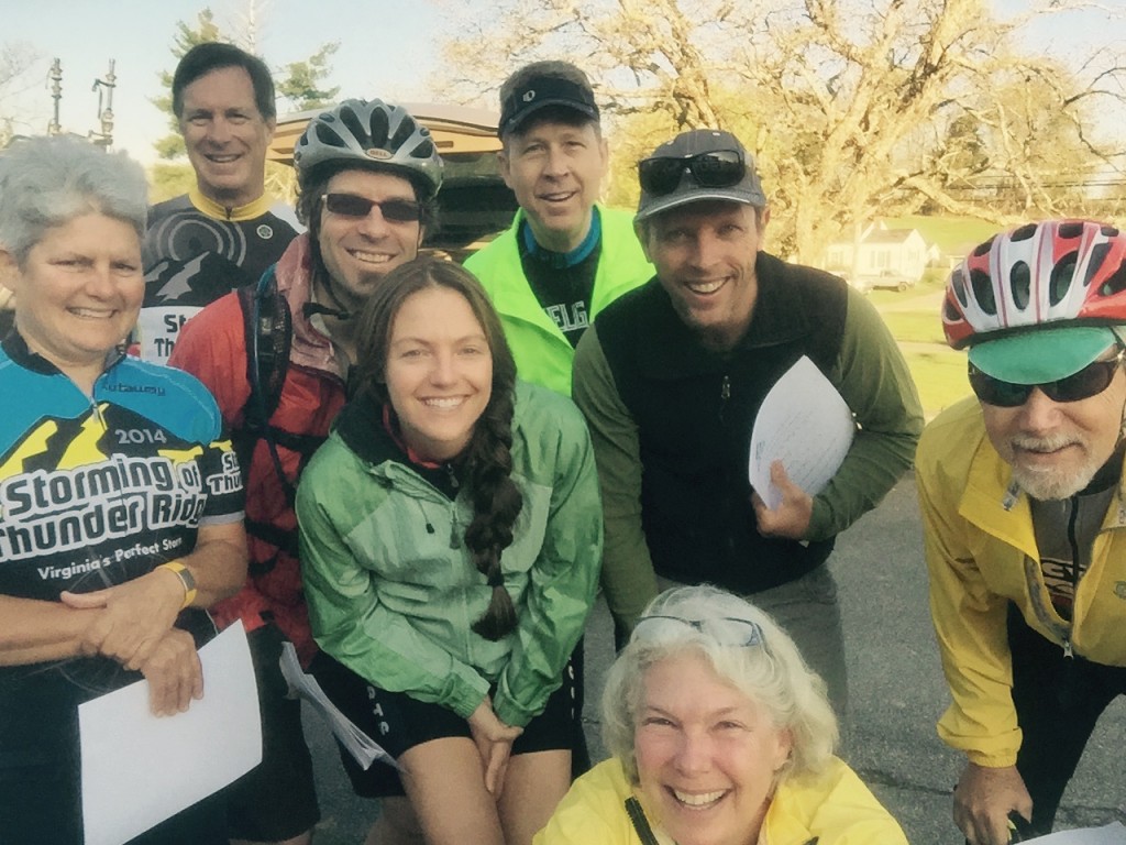 Planning staff and volunteers at Bike Virginia 2015